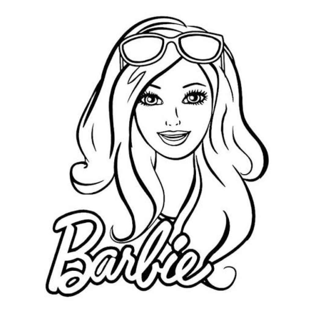 Desenho de Barbie para colorir e imprimir grátis