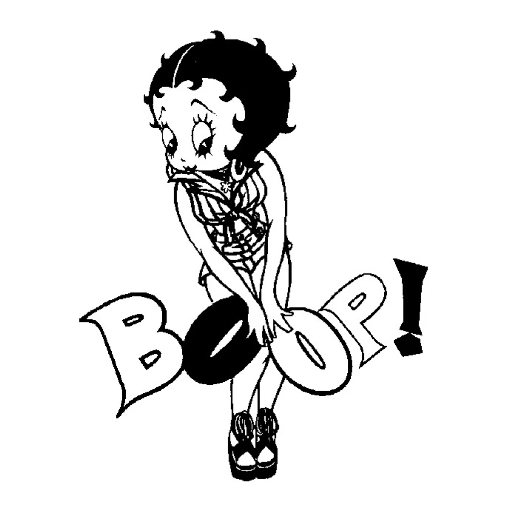 Desenho de Betty Boop para colorir e imprimir grátis