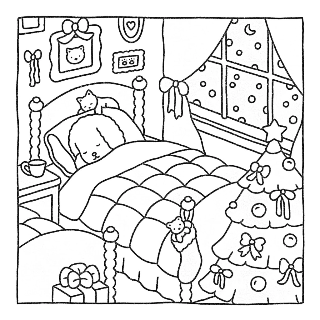 Desenho de Bobbie goods em Natal Aconchegante para colorir e imprimir grátis
