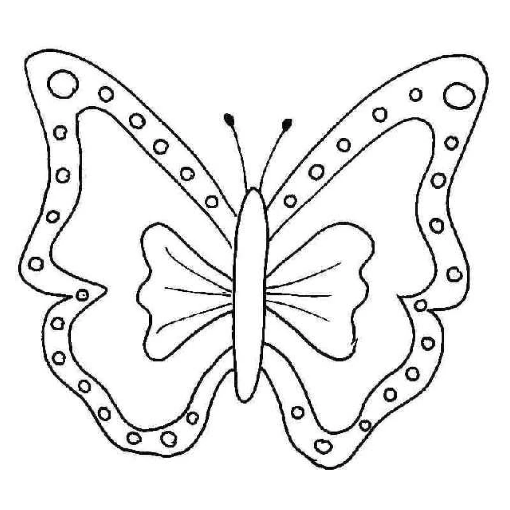 Butterfly coloring page to print for free