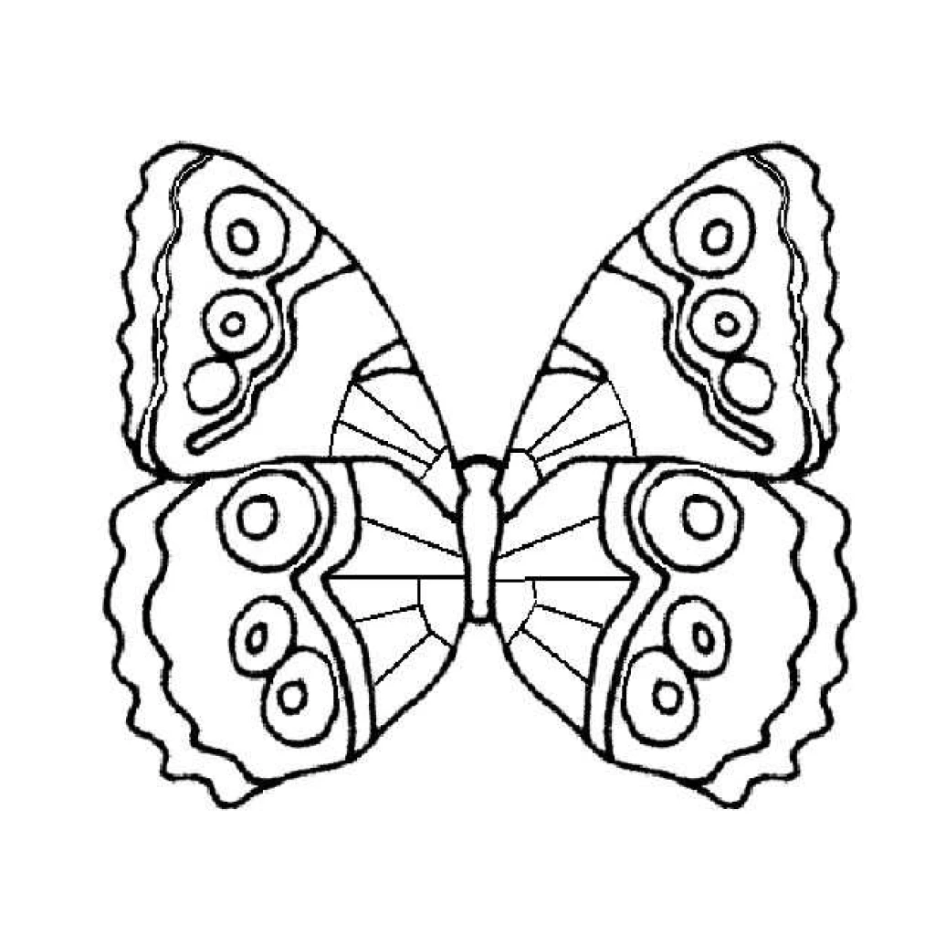 Desenho de Borboleta para colorir e imprimir grátis