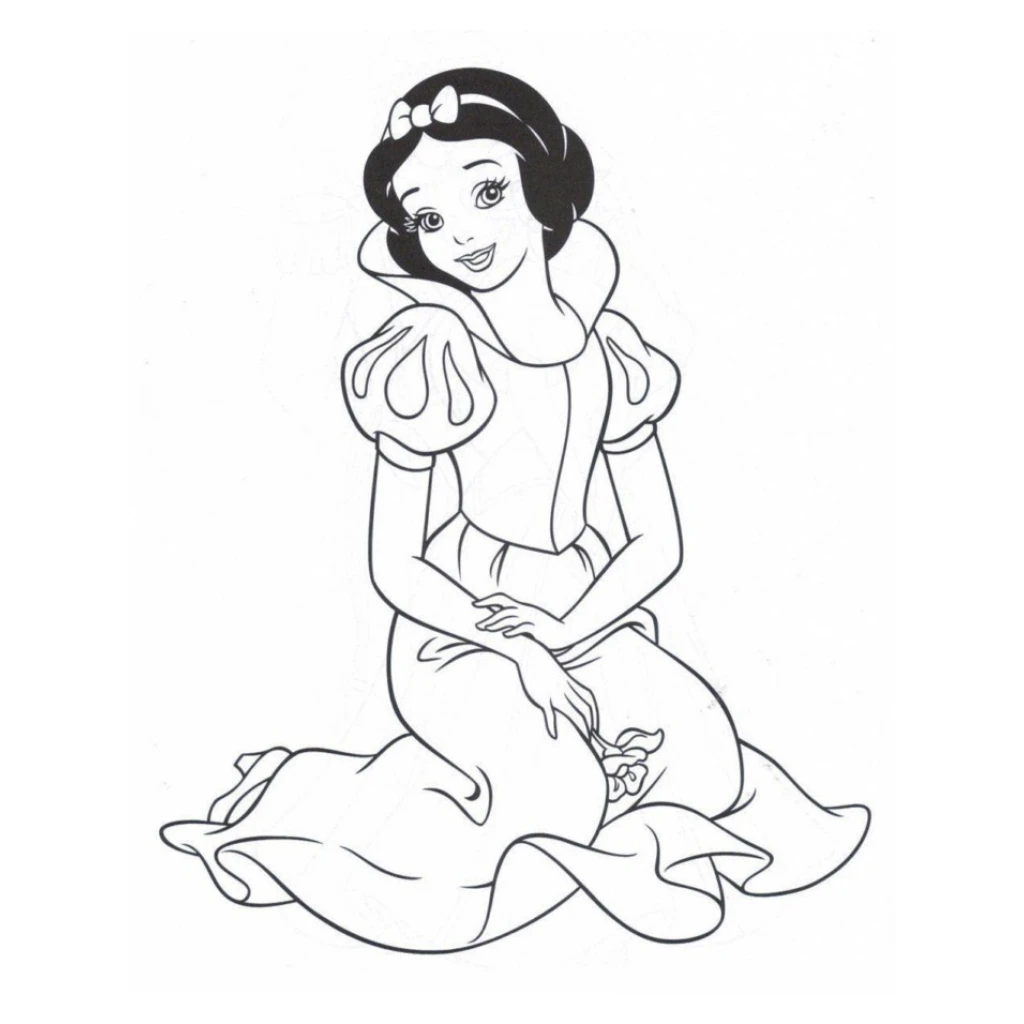 Desenho de Branca De Neve para colorir e imprimir grátis