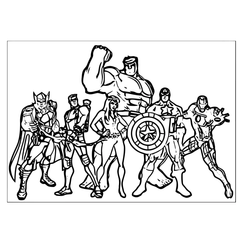 Desenho de SuperHeróis para colorir e imprimir grátis