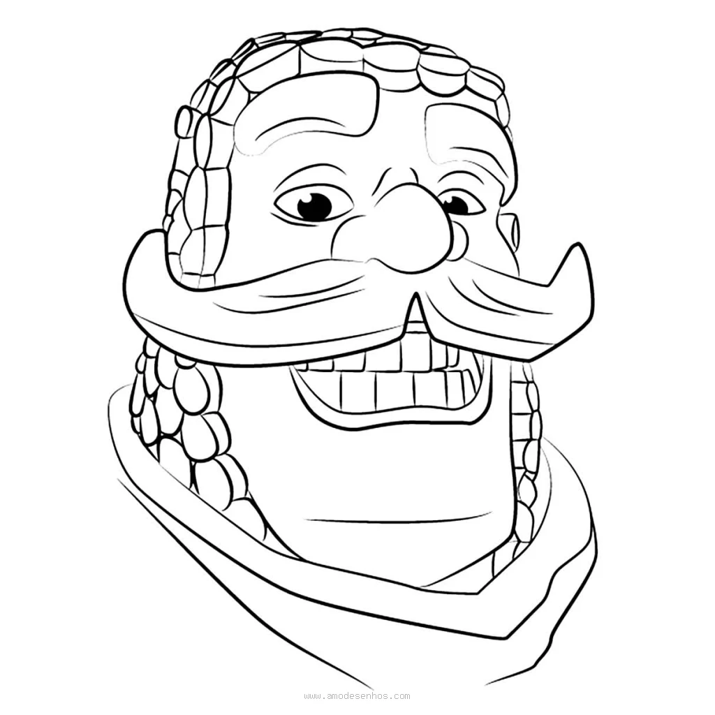 Clash Royale Knight coloring page to print for free