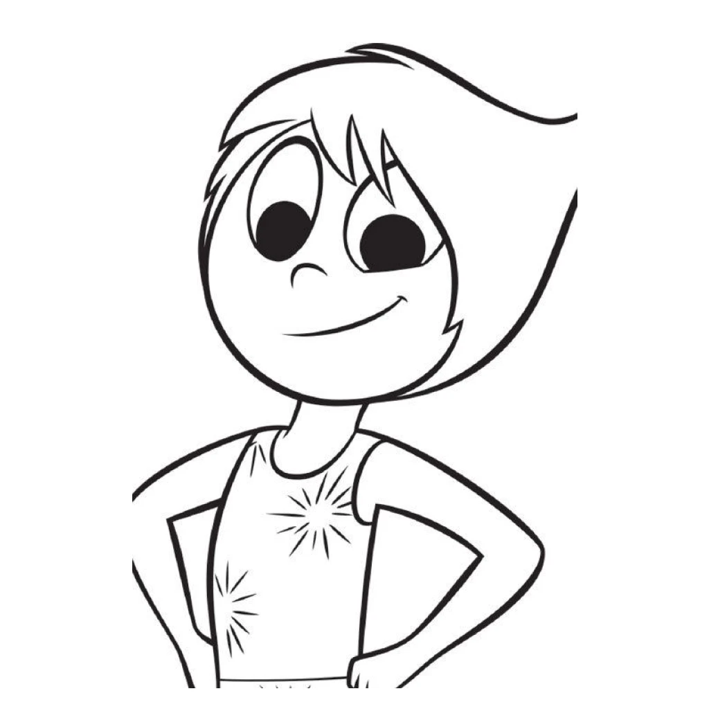 Desenho de Divertidamente Alegria para colorir e imprimir grátis