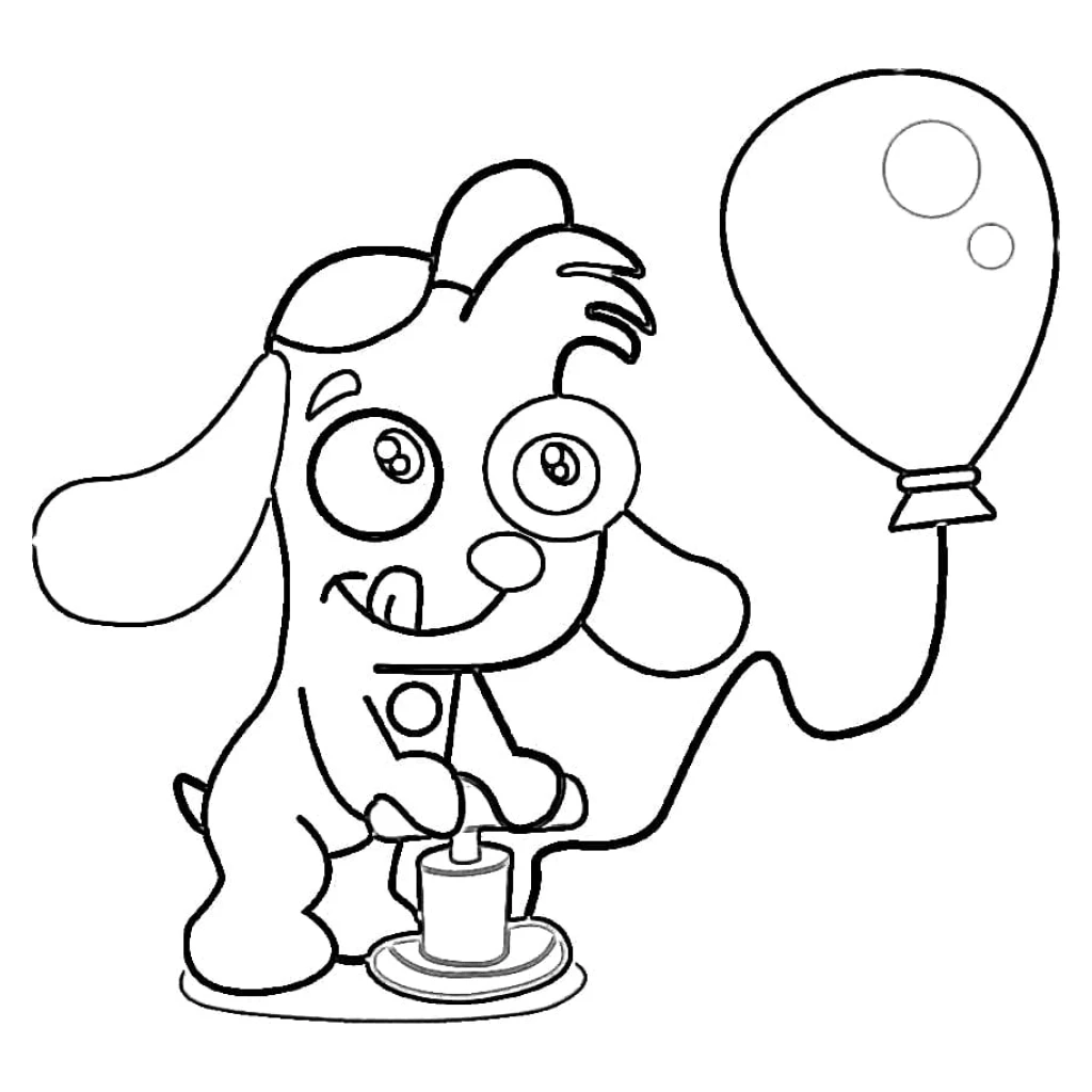 Dibujo de Doki Jugando Con Globo para colorear e imprimir gratis