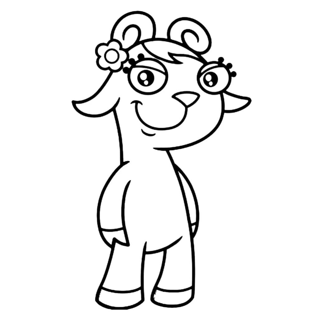 Desenho de Doki Divertida para colorir e imprimir grátis