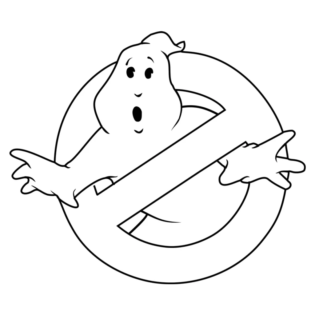Desenho de Fantasma Do Filme Caça-Fantasmas para colorir e imprimir grátis