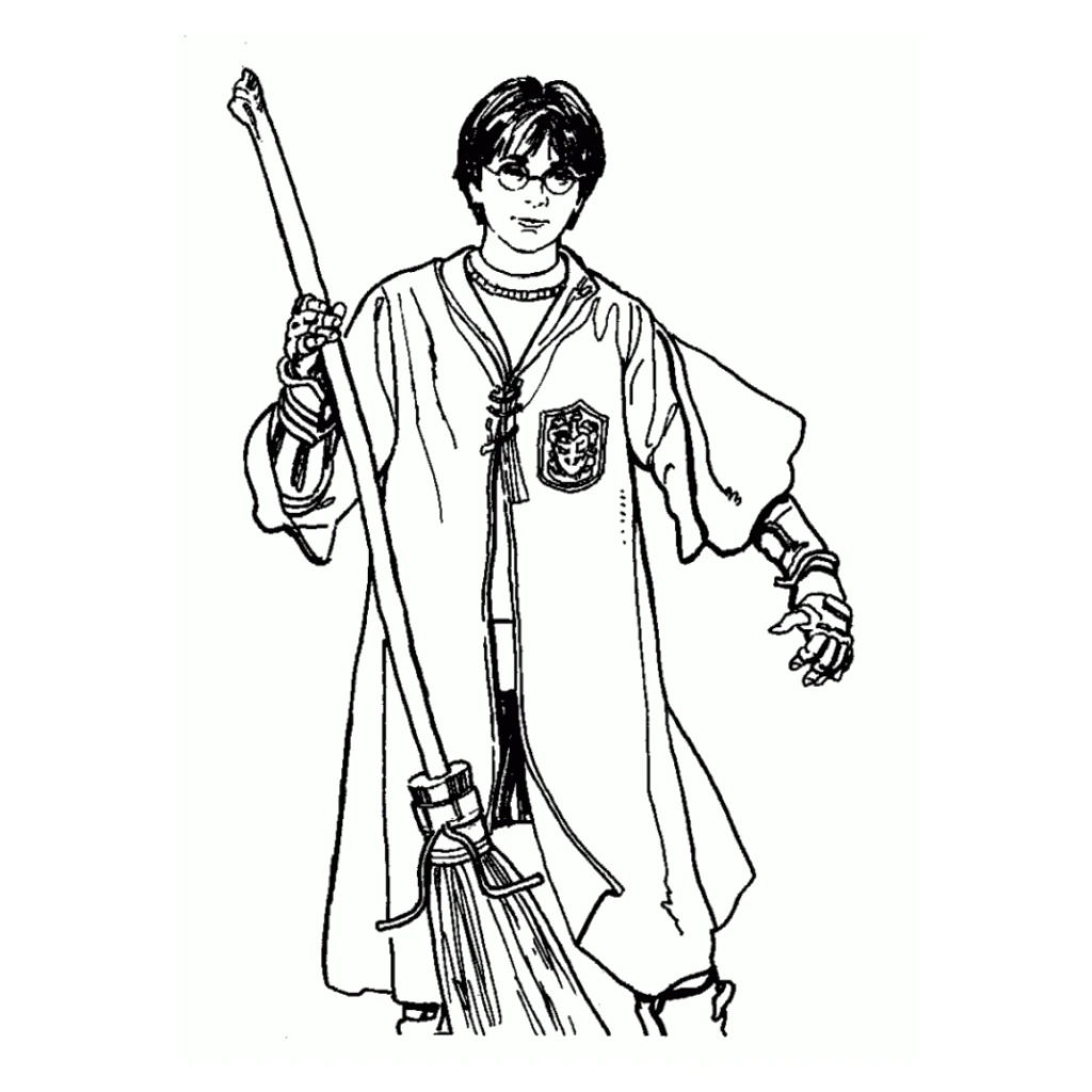 Harry Potter coloring page to print for free