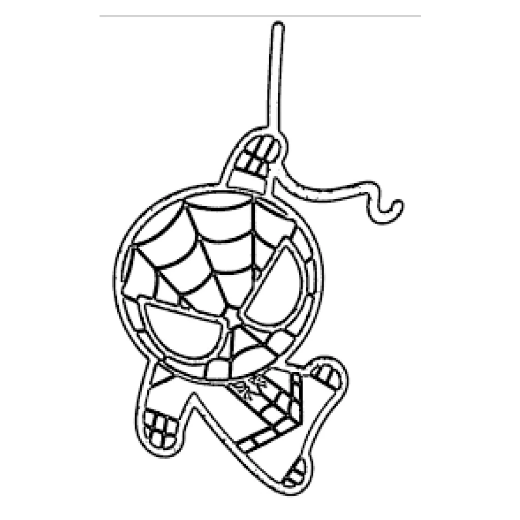Desenho de Homem-Aranha bebê para colorir e imprimir grátis