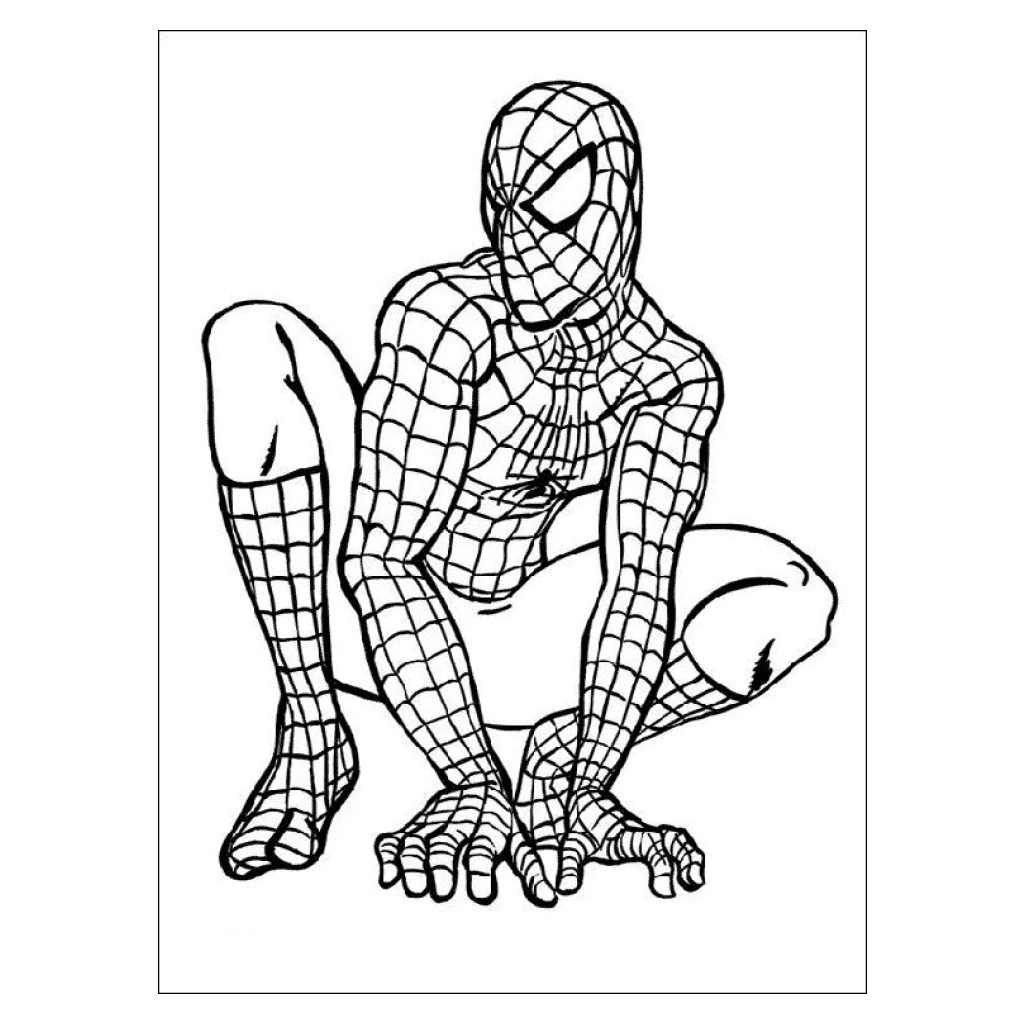 Desenho de HomemAranha para colorir e imprimir grátis