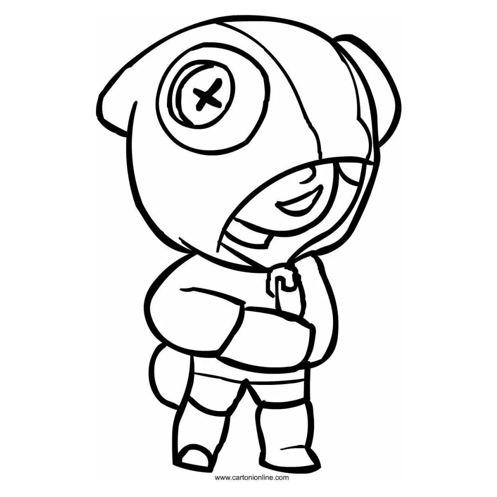 Desenho de De Brawl Stars para colorir e imprimir grátis