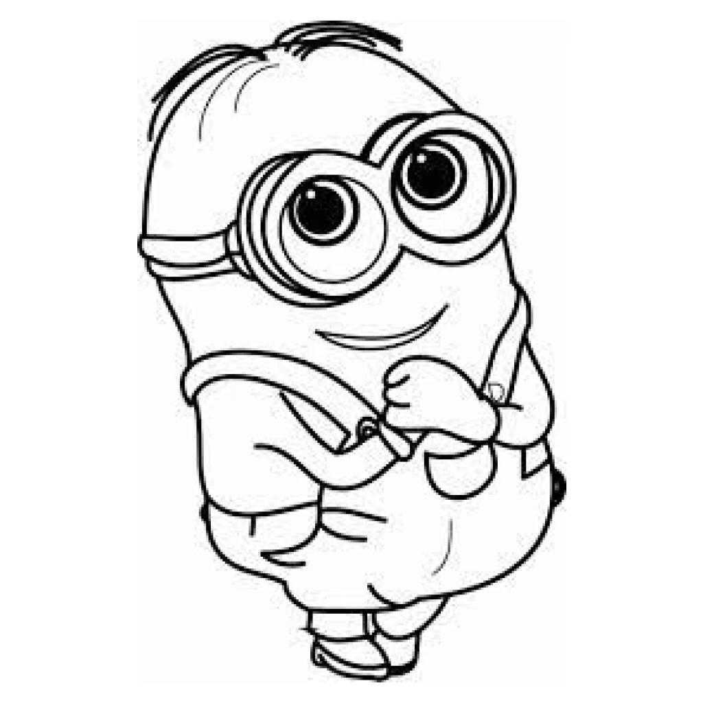 Desenho de Minion para colorir e imprimir grátis