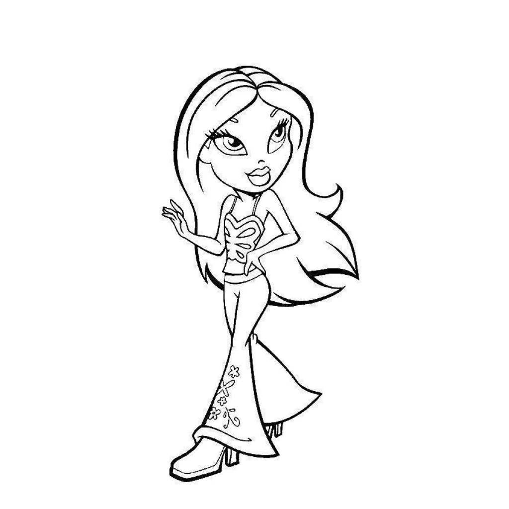 Dibujo de Modelo De Moda para colorear e imprimir gratis