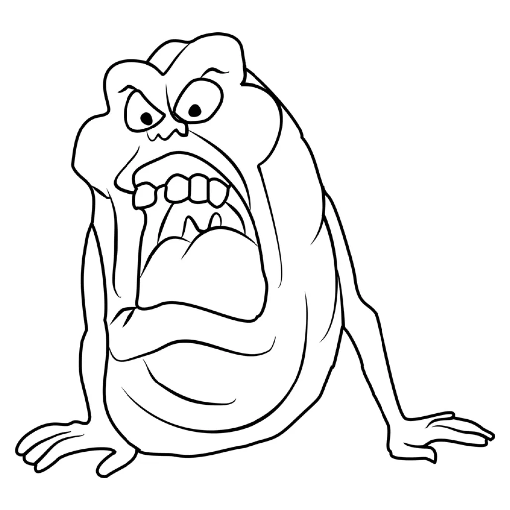 Desenho de Monstro Fantástico para colorir e imprimir grátis