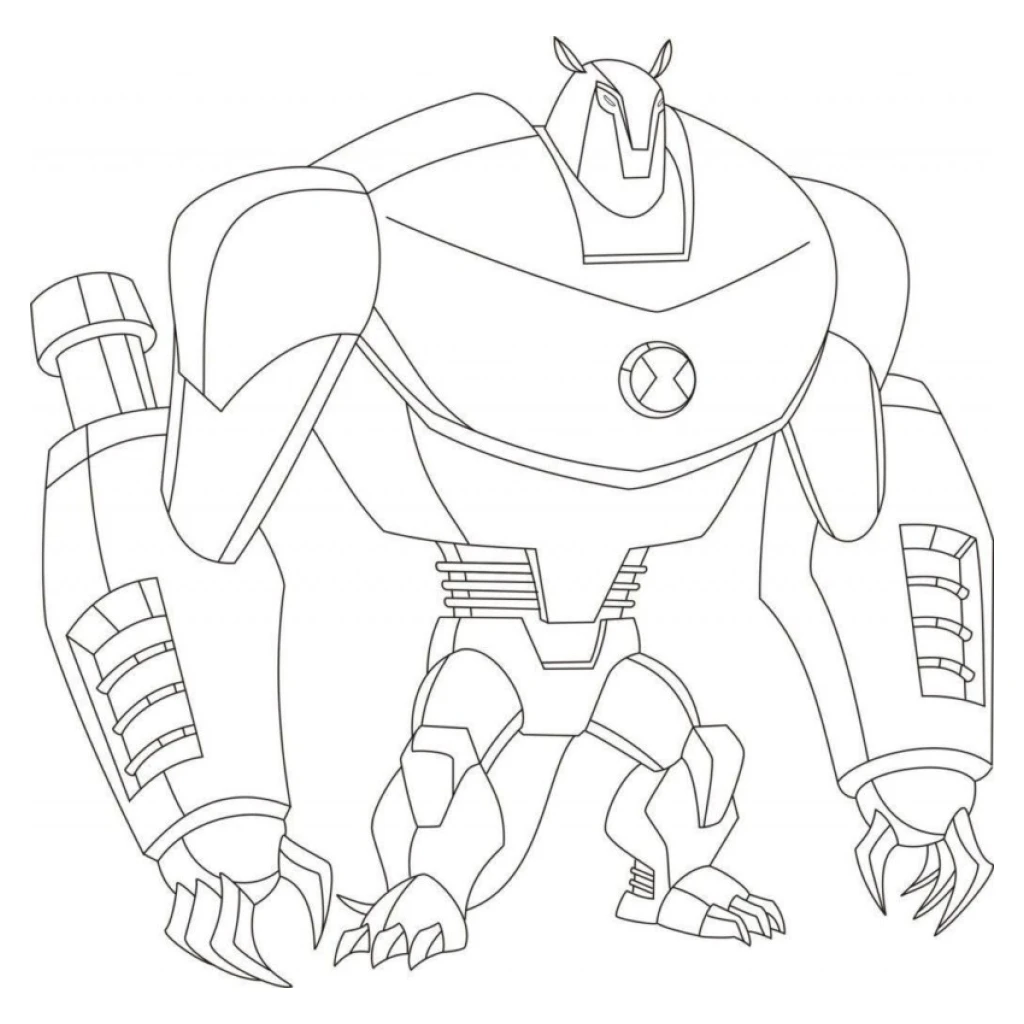 Desenho de Monstro Fantástico para colorir e imprimir grátis