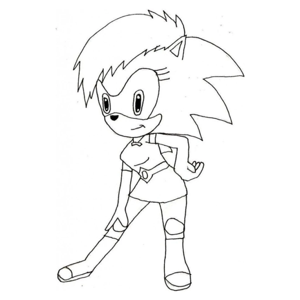 Sonic 3 Character coloring page to print for free