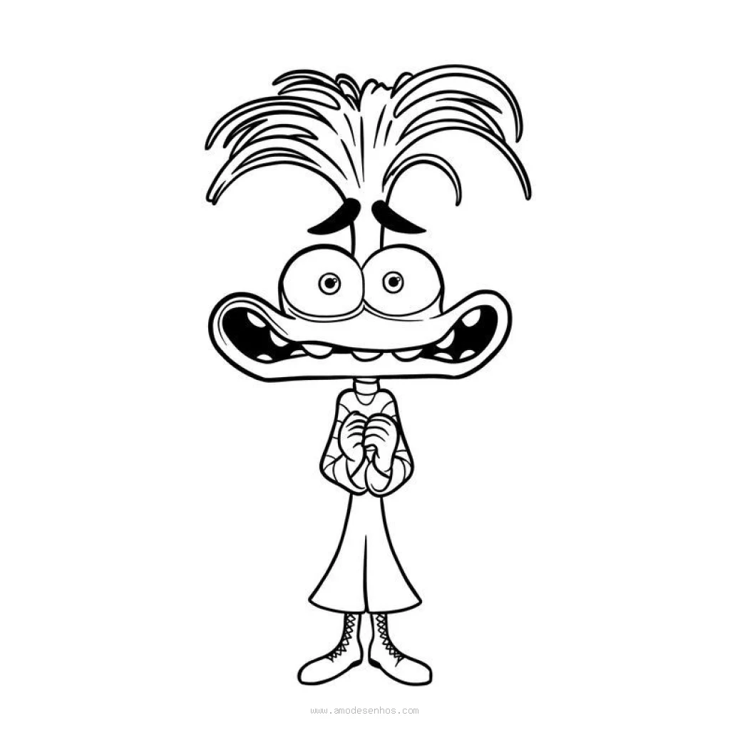 Desenho de Personagem Fantástico divertidamente para colorir e imprimir grátis