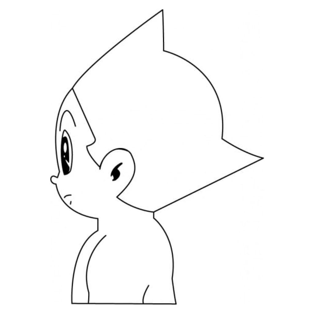 Desenho de Astro Boy para colorir e imprimir grátis