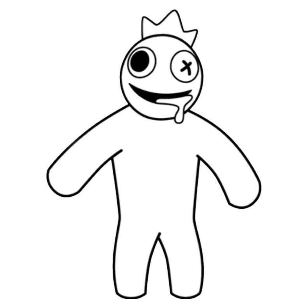 Desenho de Azul babão para colorir e imprimir grátis
