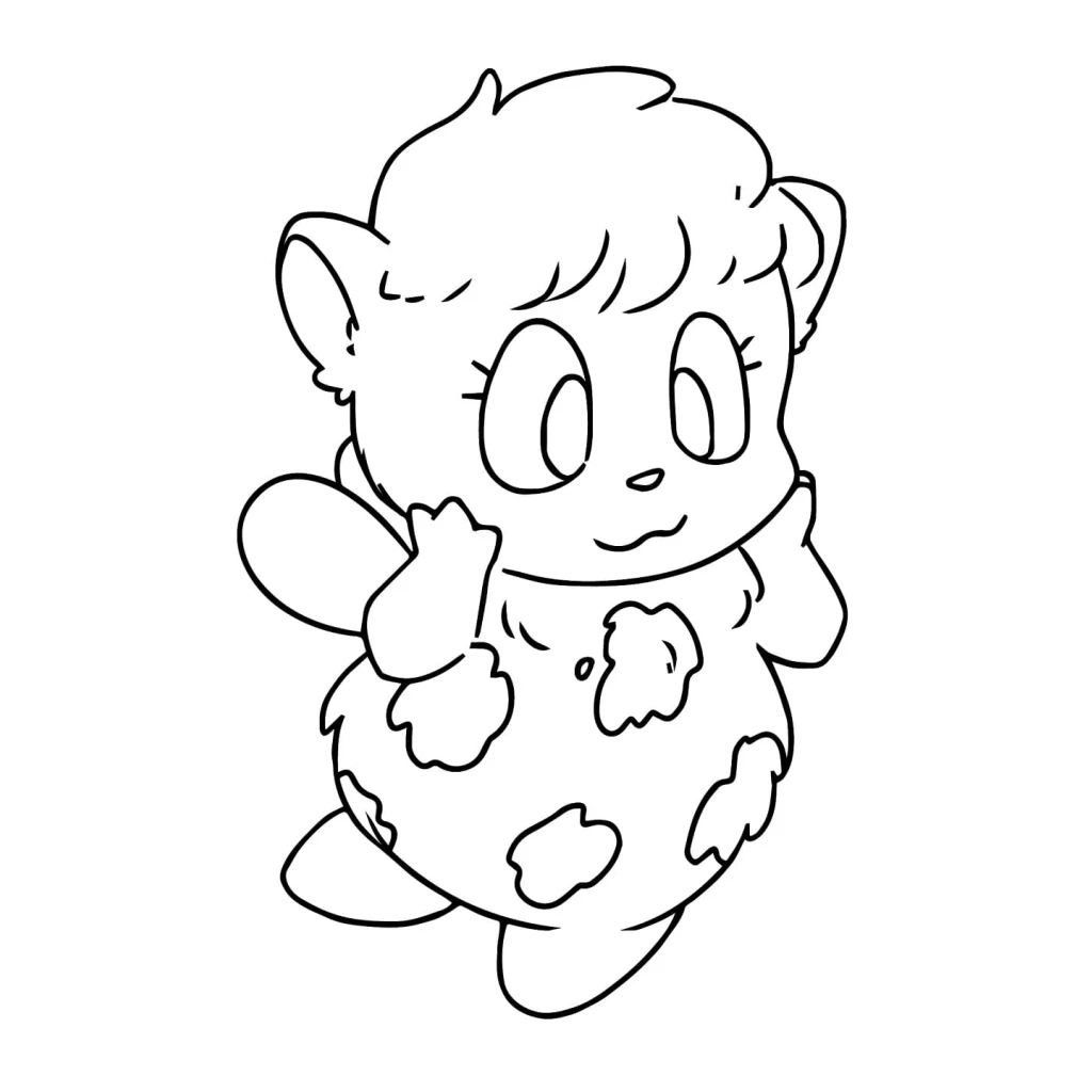 Dibujo de Bibble Bonito para colorear e imprimir gratis