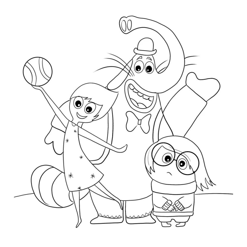 Desenho de Filme Divertidamente para colorir e imprimir grátis