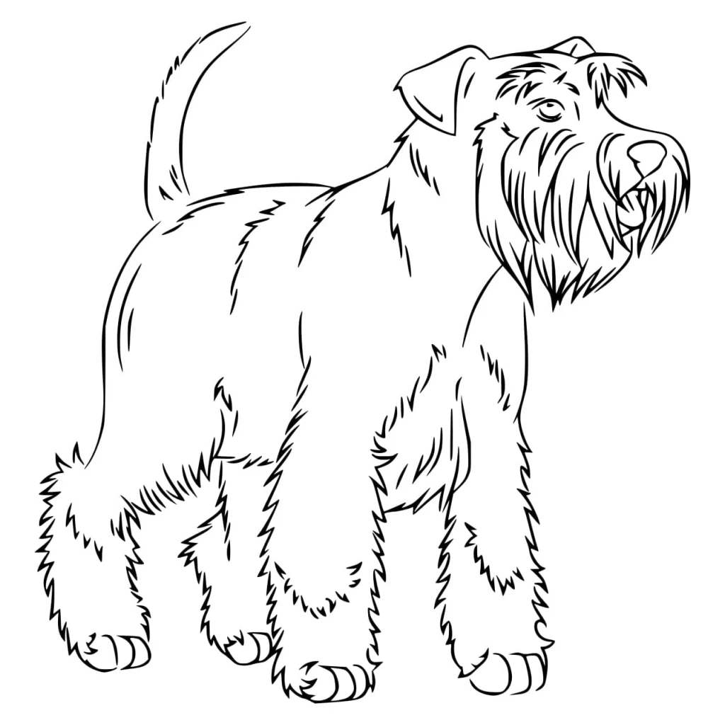 Desenho de Cachorro para colorir e imprimir grátis