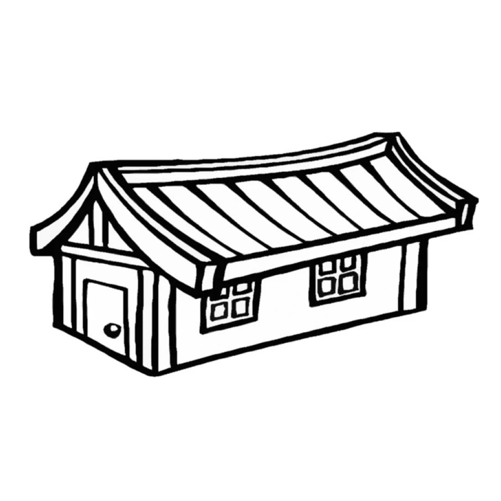 Desenho de Uma Casa para colorir e imprimir grátis
