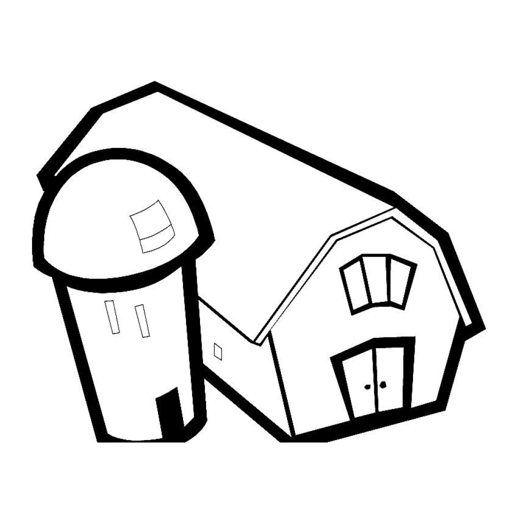 Desenho de Um Celeiro para colorir e imprimir grátis