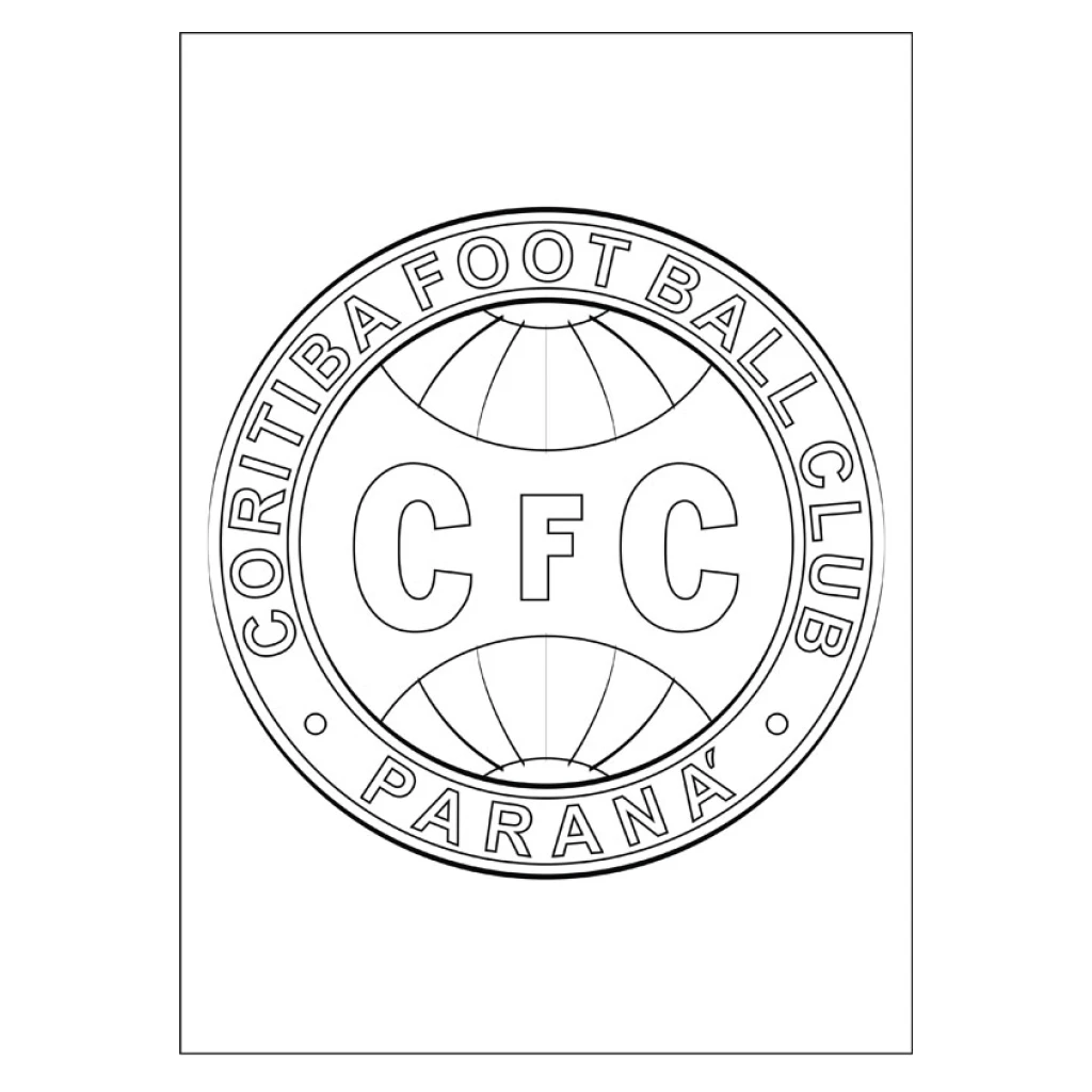 Desenho de Coritiba Foot Ball Club para colorir e imprimir grátis