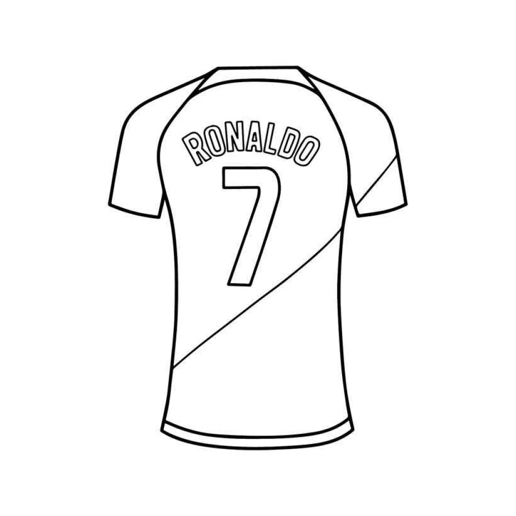 Cristiano Ronaldo coloring page to print for free