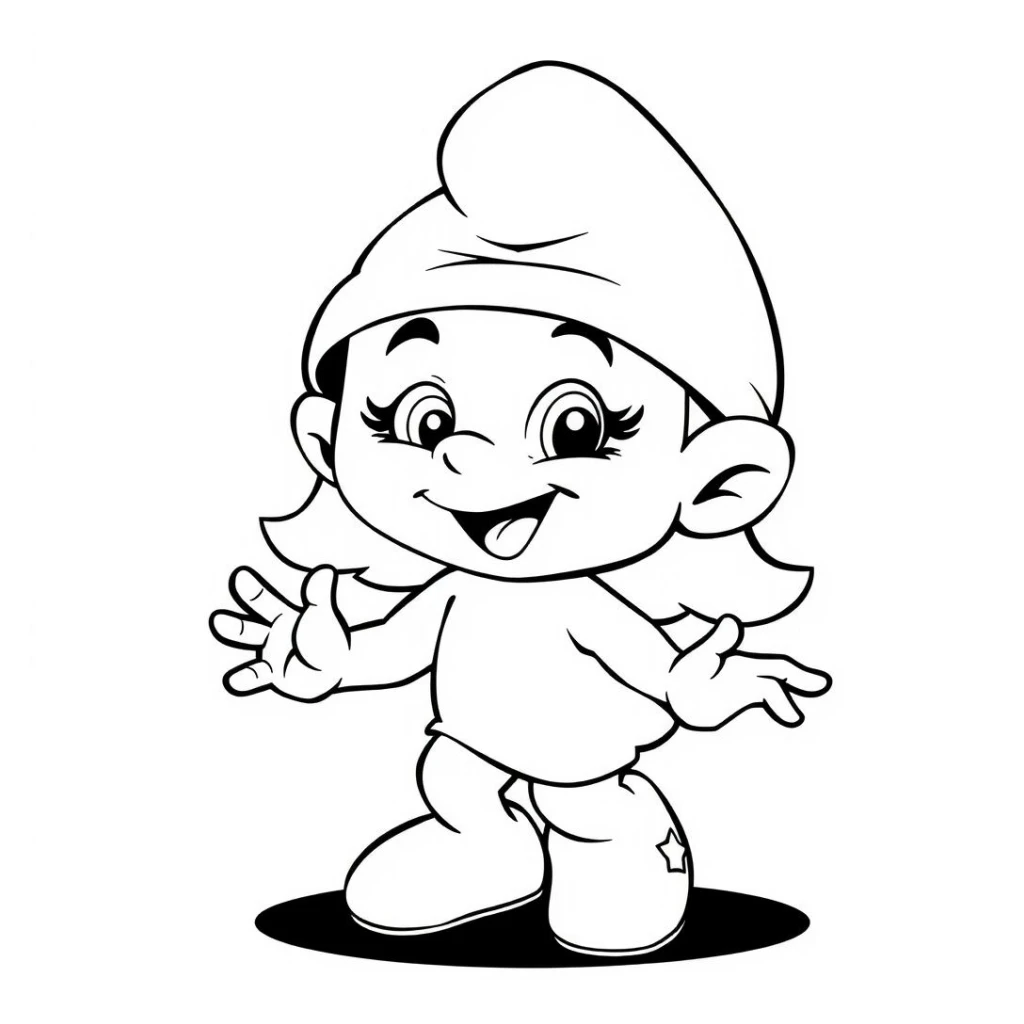 Desenho de Duende Feliz para colorir e imprimir grátis
