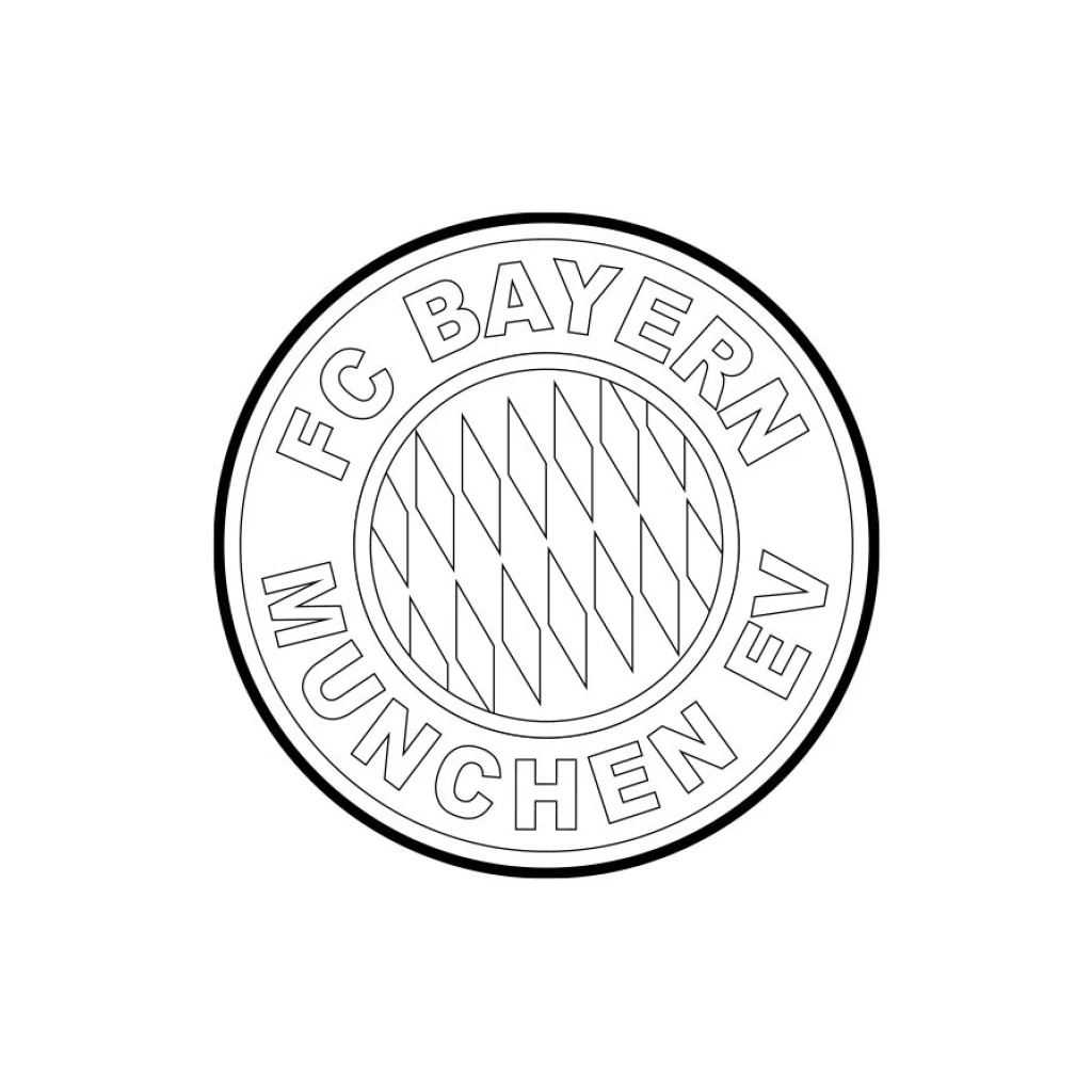 Desenho de Emblema Do Fc Bayern Munique para colorir e imprimir grátis