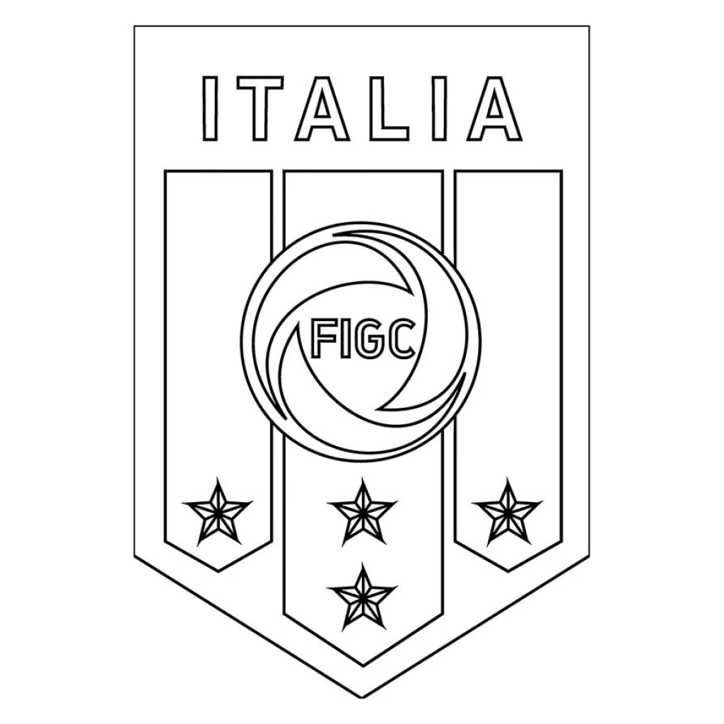 Desenho de Escudo Da Itália para colorir e imprimir grátis