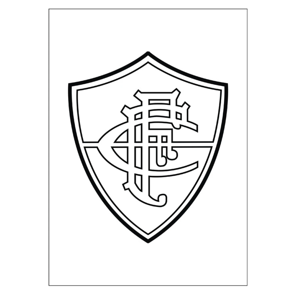 Desenho de Escudo do Fluminense para colorir e imprimir grátis