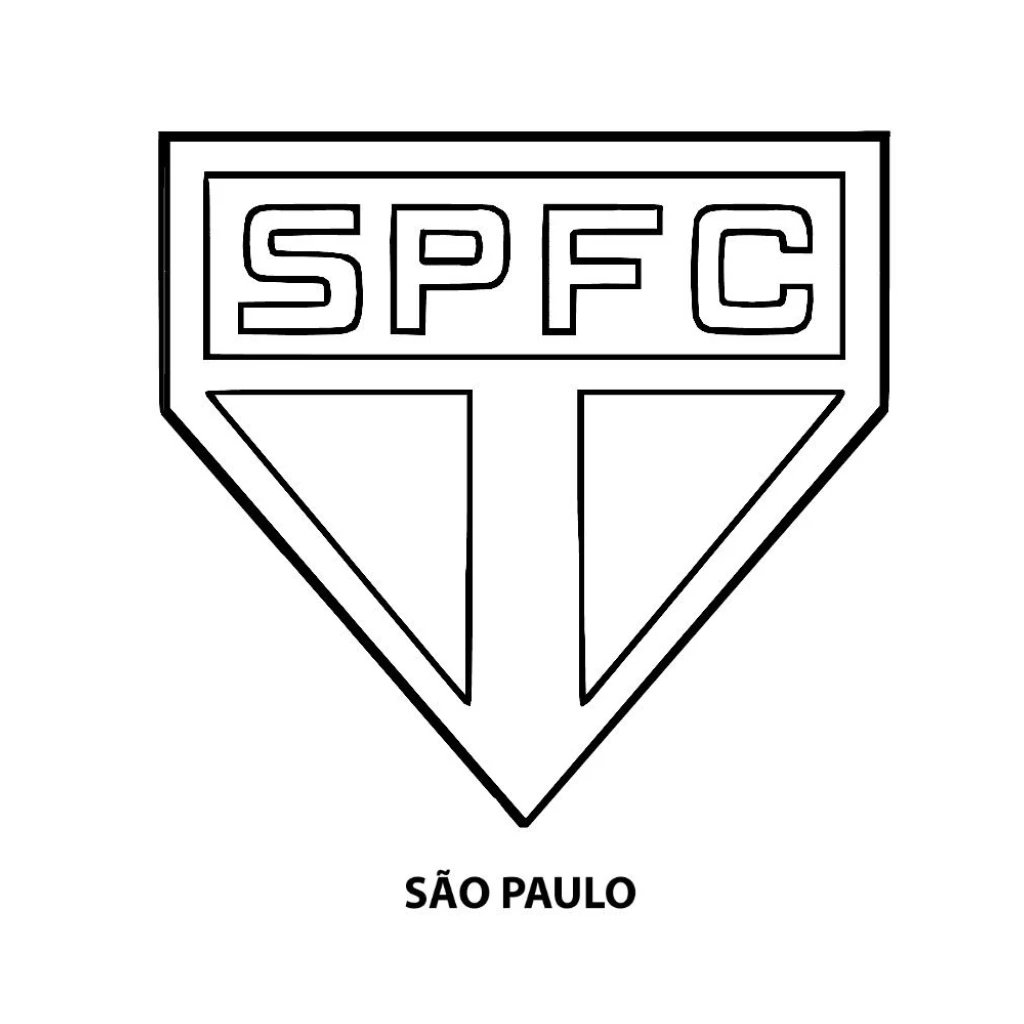 Desenho de Logo Do São Paulo Fc para colorir e imprimir grátis
