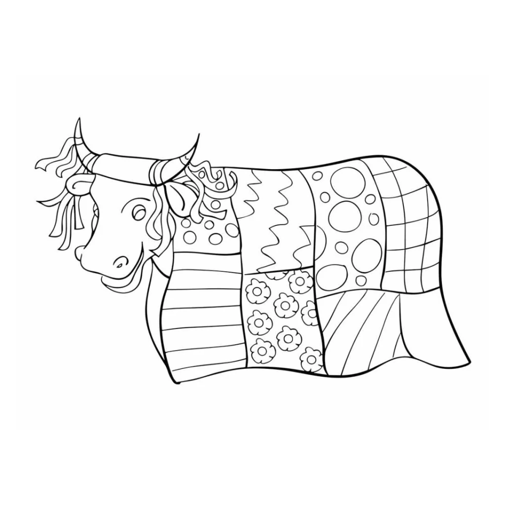 Desenho de Folclore bumba meu boi para colorir e imprimir grátis