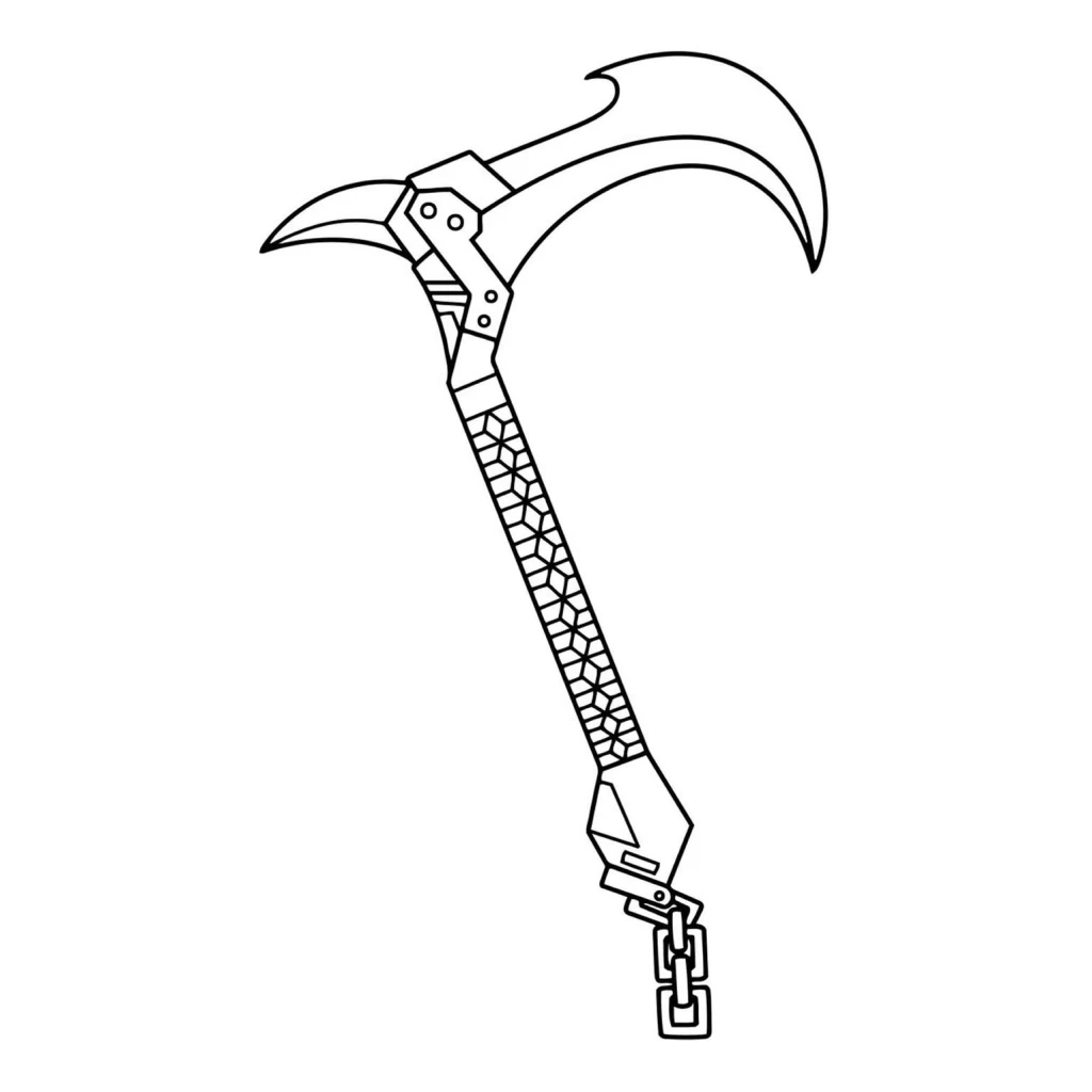 Game Weapon coloring page to print for free