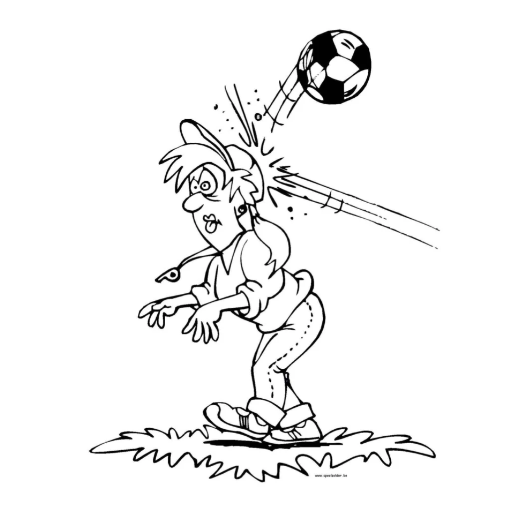 Desenho de Golpe De Futebol para colorir e imprimir grátis