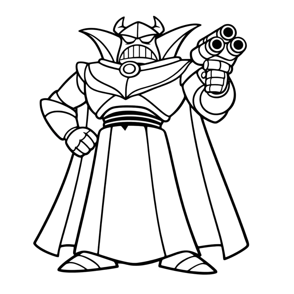 Desenho de Imperador Zurg para colorir e imprimir grátis
