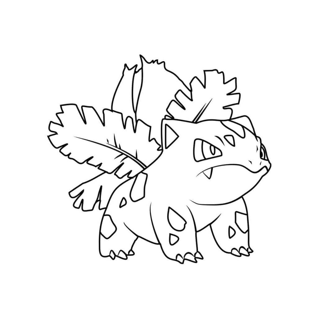 Desenho de Ivysaur  Pokémon para colorir e imprimir grátis