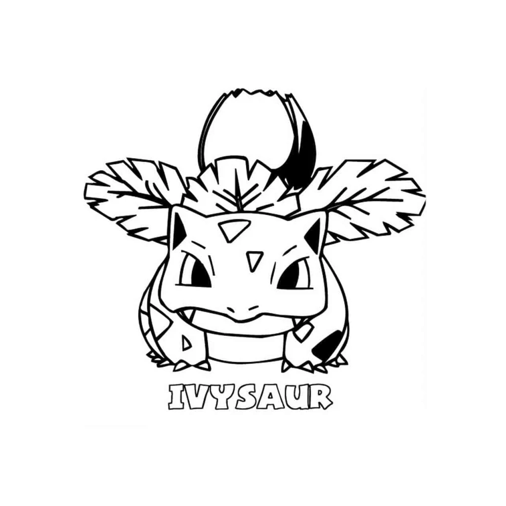 Desenho de Ivysaur  Pokémon para colorir e imprimir grátis