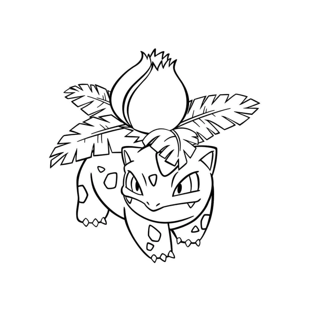 Desenho de Ivysaur  Pokémon para colorir e imprimir grátis