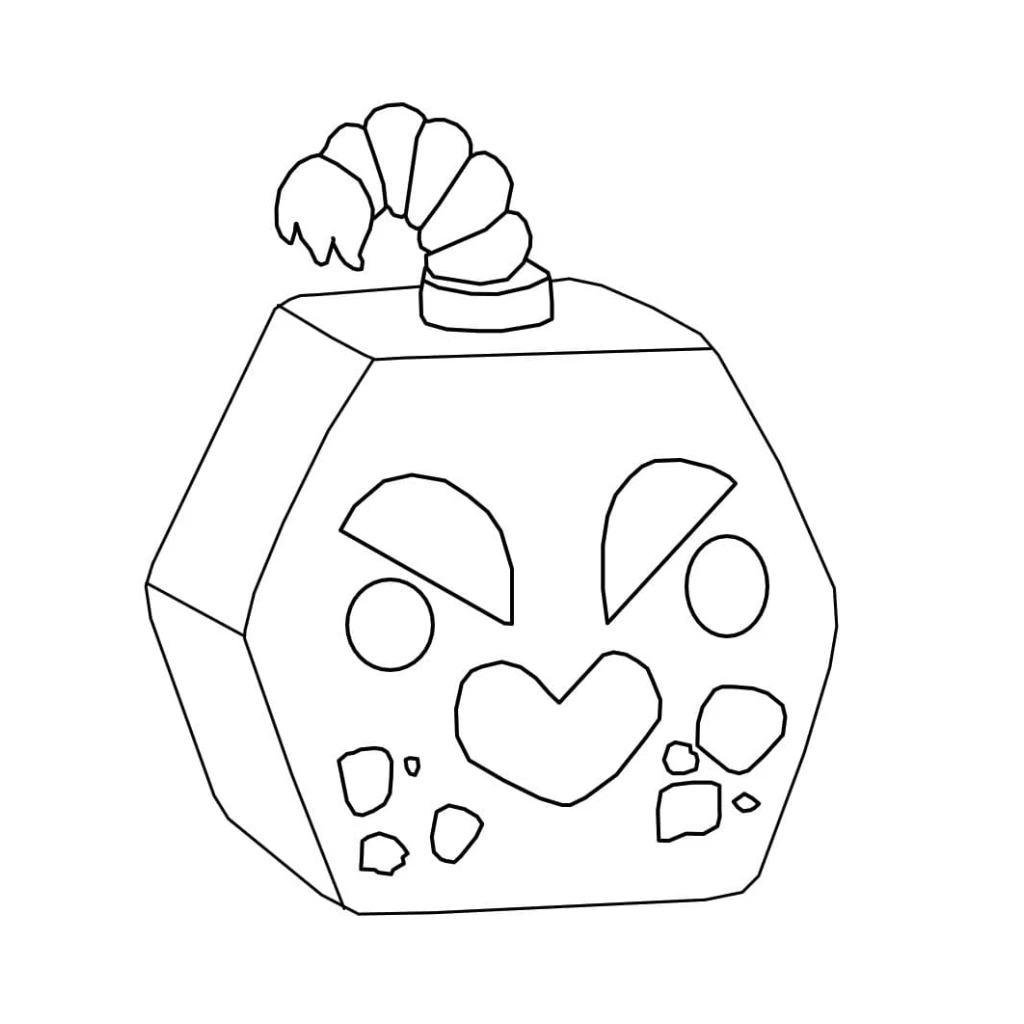 Desenho de Jogo blox fruits para colorir e imprimir grátis