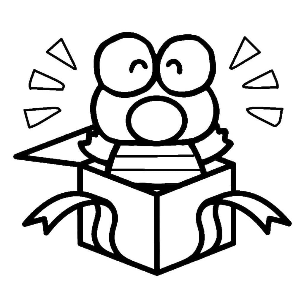 Desenho de Keroppi para colorir e imprimir grátis