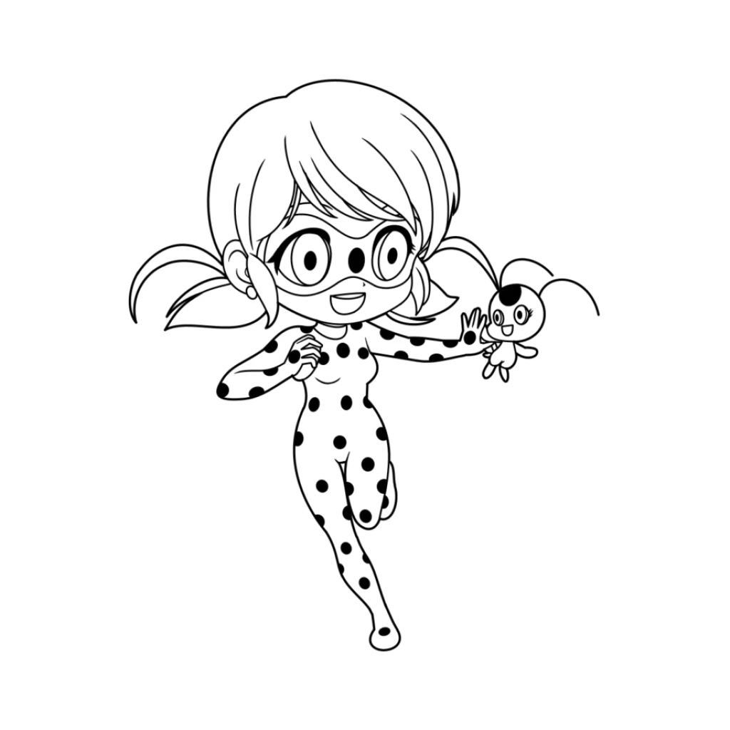 Desenho de Miraculous Ladybug para colorir e imprimir grátis