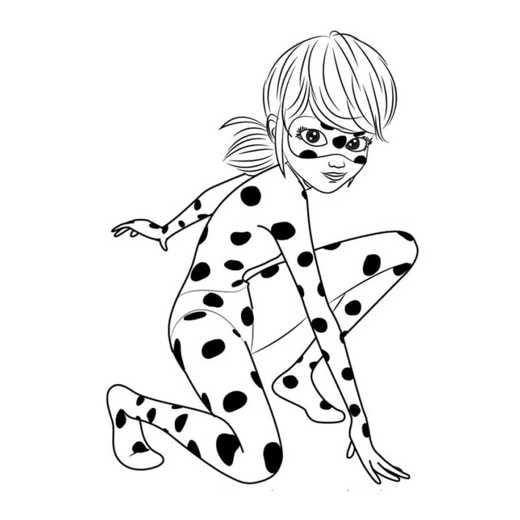 Desenho de Ladybug para colorir e imprimir grátis