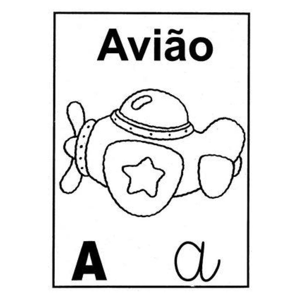 Desenho de Avião para colorir e imprimir grátis