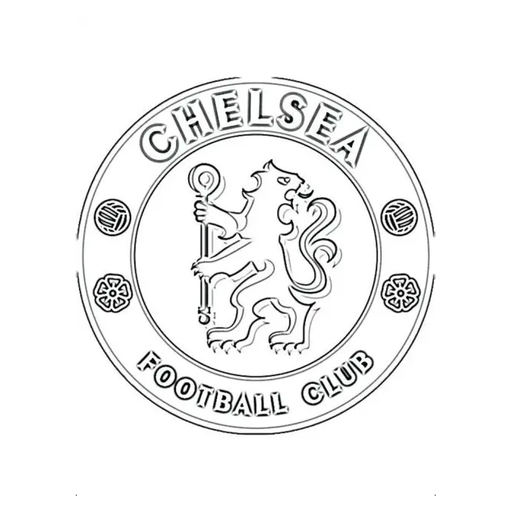Desenho de Logotipo Do Chelsea Football Club para colorir e imprimir grátis