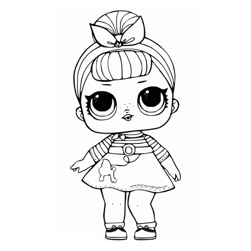 Desenho de LOL Suprise boneca encantada para colorir e imprimir grátis